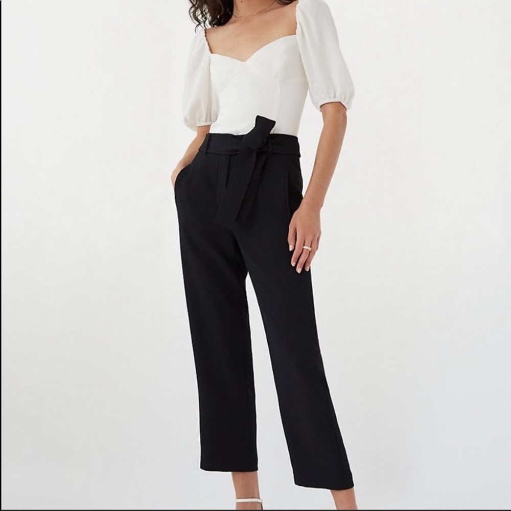 Aritzia Wilfred Tie-Front Pants in Black